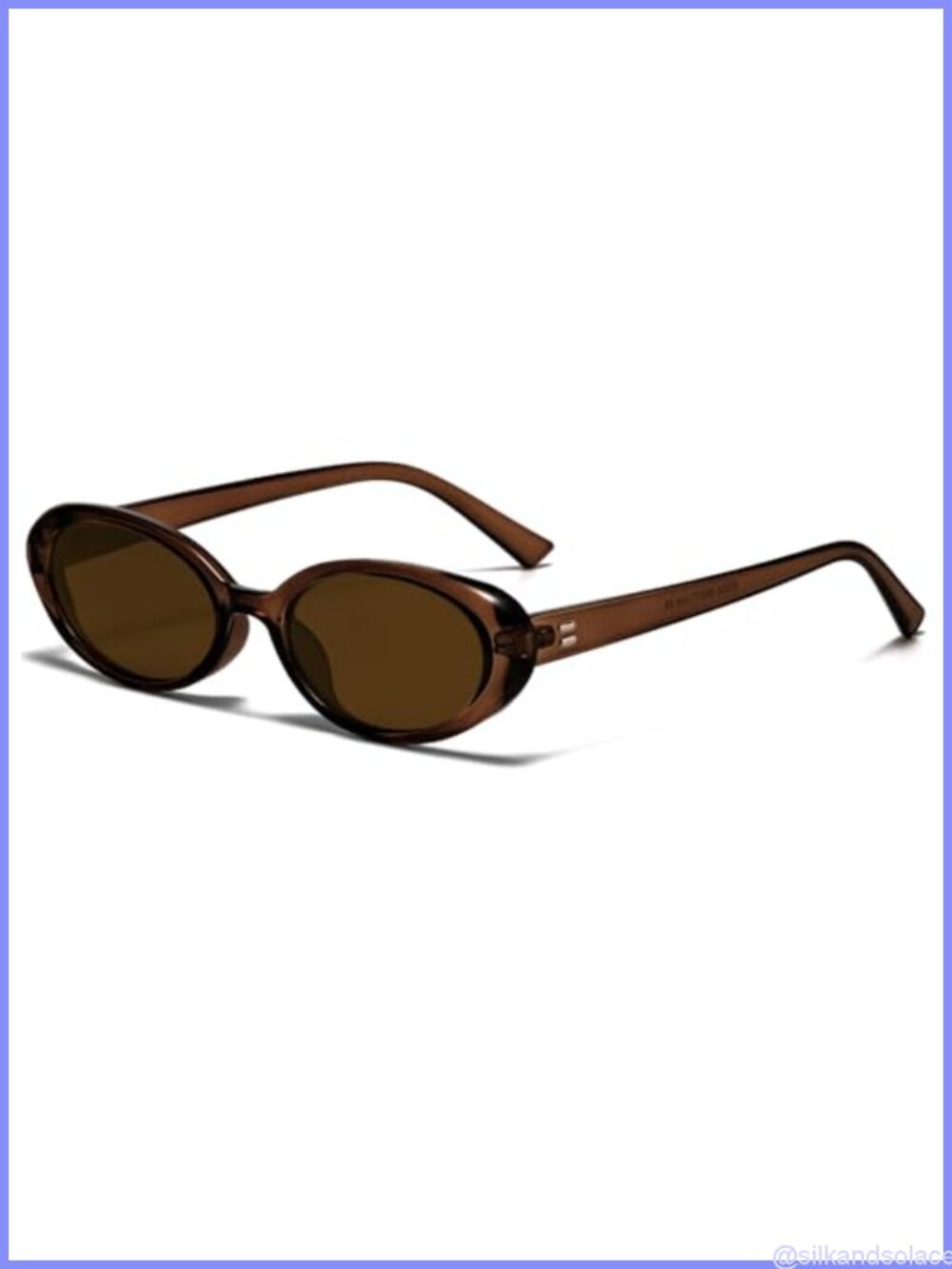 Retro Oval Sunglasses Small Face UV400 Protection Vintage Shades